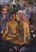 Paul Gauguin Cruel Tales painting